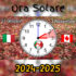 Ora Solare Italiani a Toronto 2024-2025