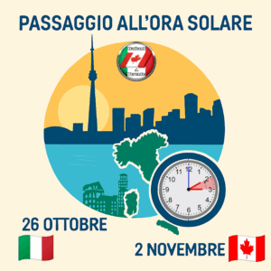 Ora Solare Italiani a Toronto 2025-2026